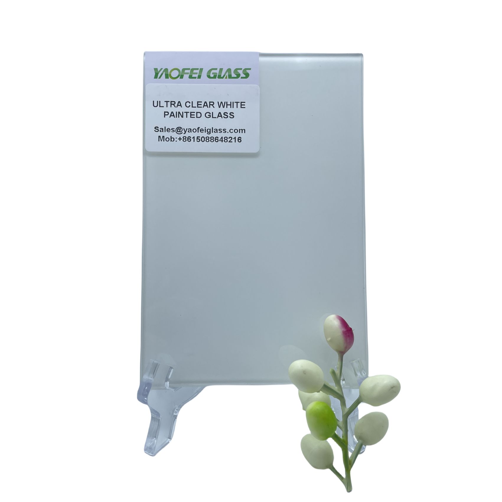 ULTRA CLEAR WHITE PAINTED GLASS