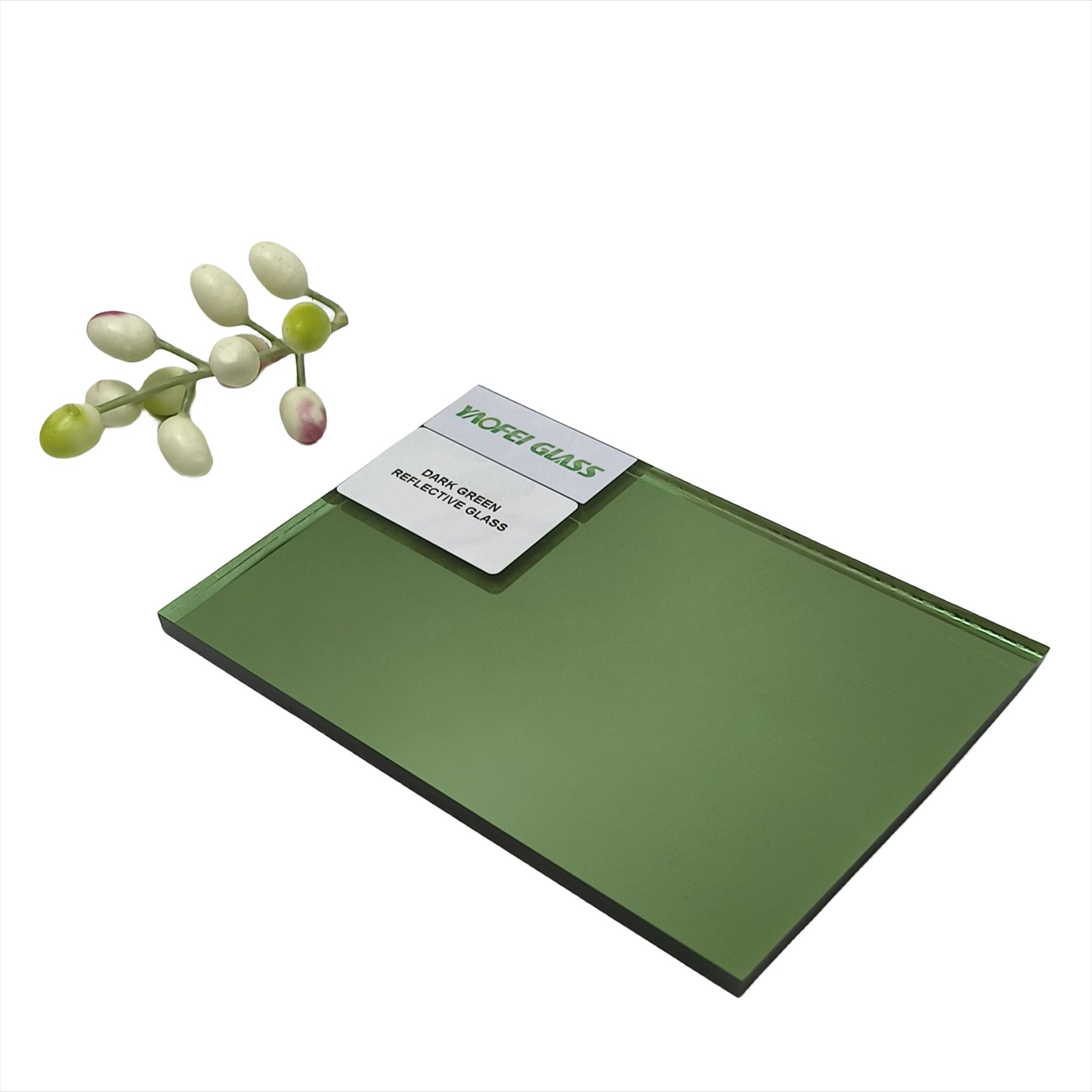 DARK GREEN REFLECTIVE GLASS